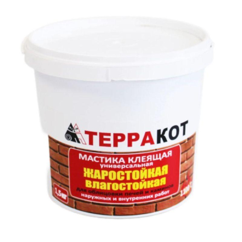 Мастика термостойкая (клей) 1,5 кг