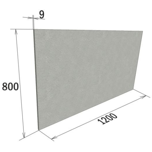 Огнестойкая плита (минерит) 800х1200х9мм LTM Flamma
